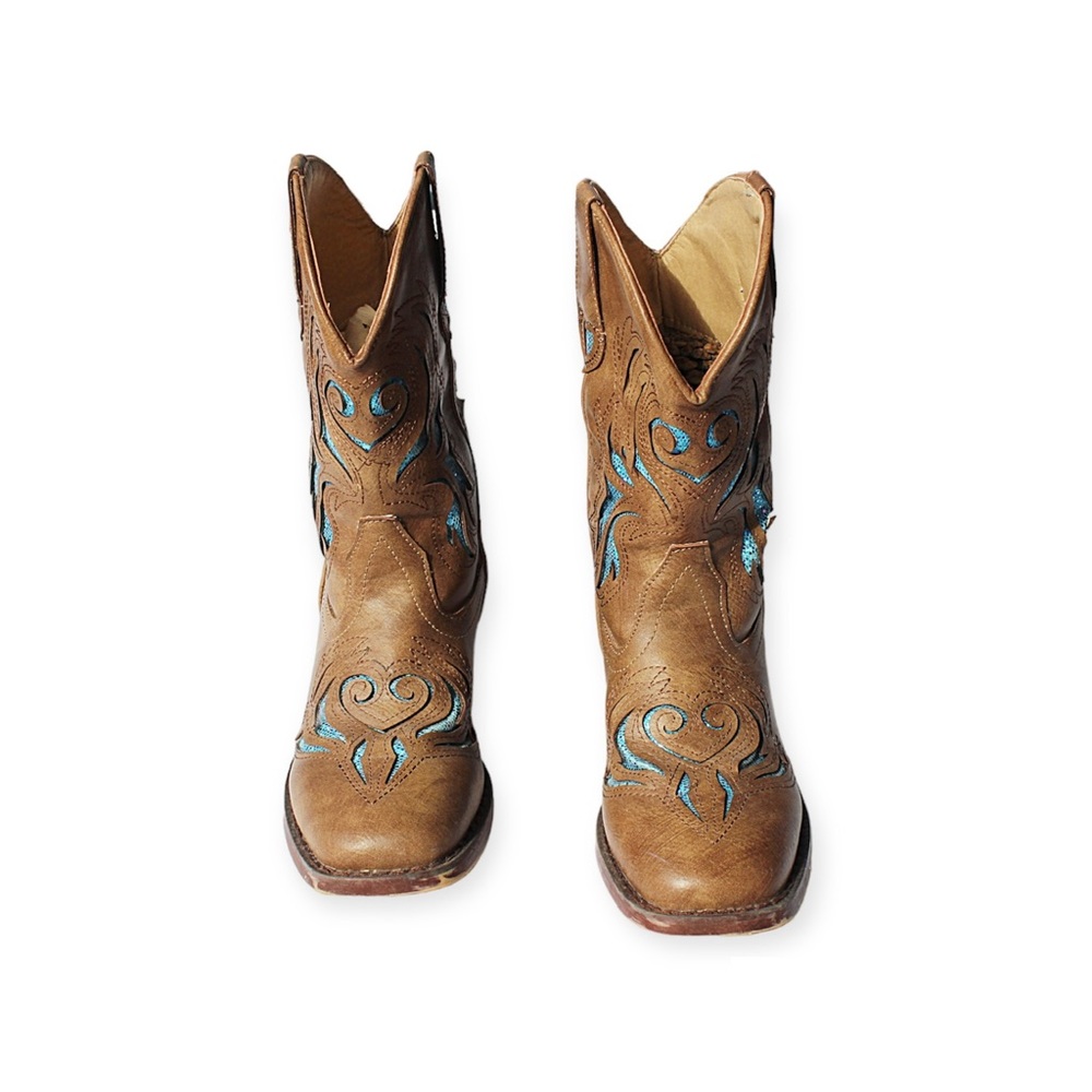 ROPER Glitter Western Cowboy Boots Size 1